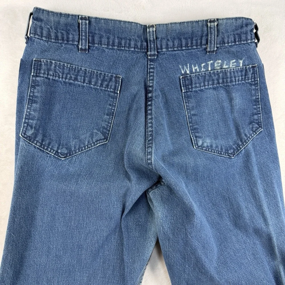 Vtg 60s Dungaree Jeans Men 30x33 Southern Apparel USA Flare Bell Boot CONE Denim
